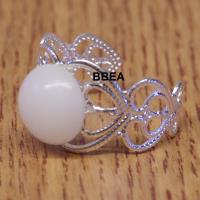 Bague jade blanche 6 1