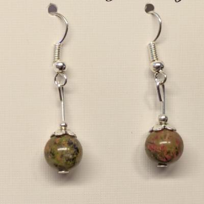 Boucles d oreilles epidote 1 2