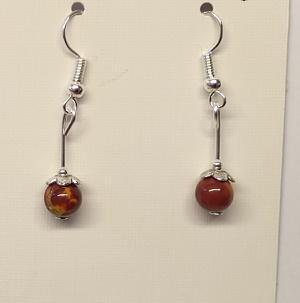 Boucles d oreilles jaspe mokaite 1 2