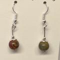 Boucles d oreilles jaspe picasso 1 1