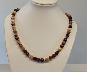 Collier jaspe mokaite 1