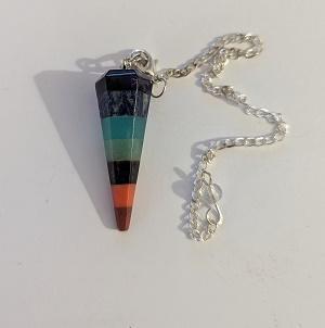 Pendule 7 chakras cone 1 